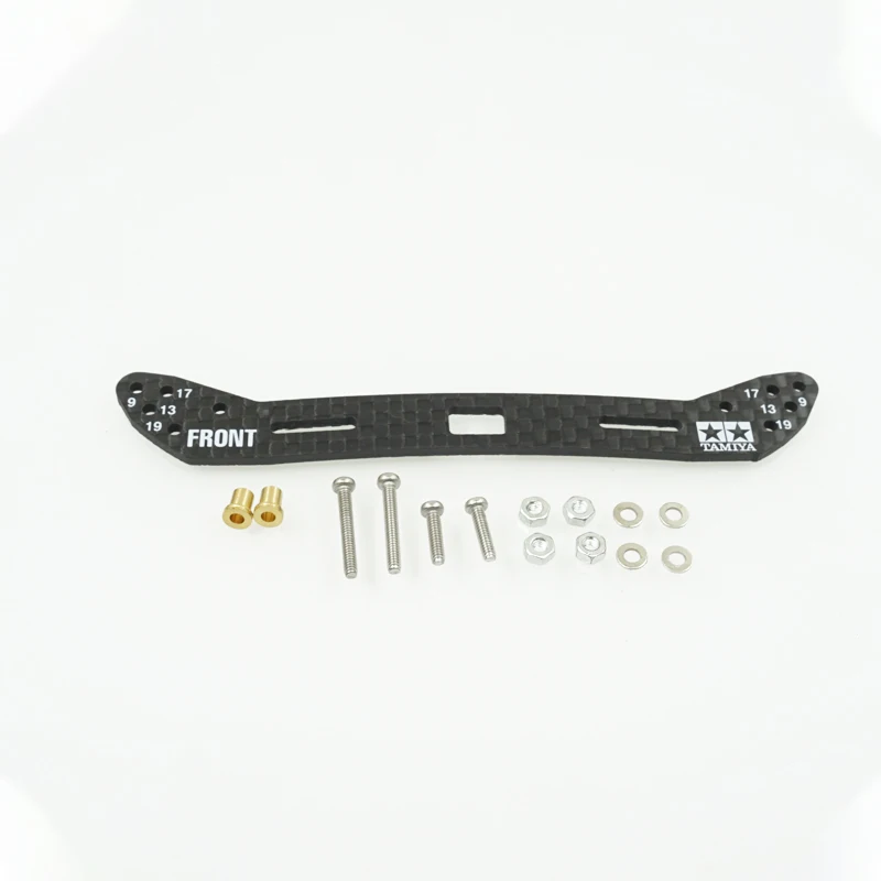home made tamiya mini 4wd 2mm carbon front 95284 rear 95285 1set HG carbon stay for wide rear Silding damper for 1/ 32 scale car 4