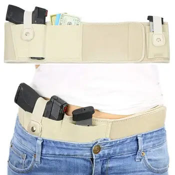 

Concealed Carry Gun Holster Tactical Elastic Wide Belt Bag Gun Case for Storage Military Hunting Magazine Phone Glock Pistol