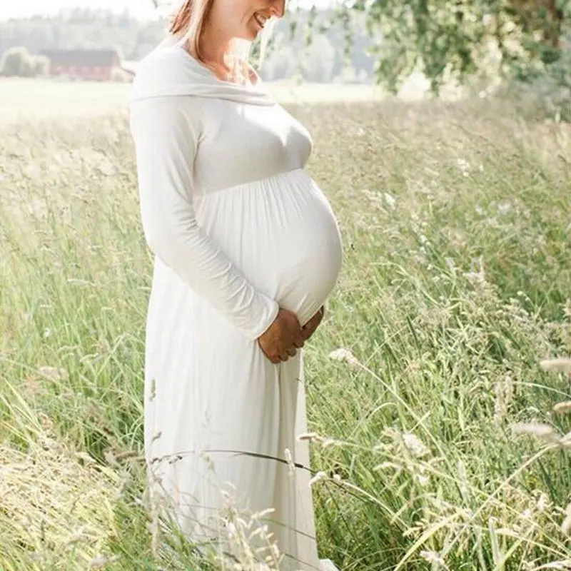 women's dresses 2019  Women Vestido Maternity Dresses Clothes For Pregnant Women Pregnancy Nursing Dress For Photo Shoot