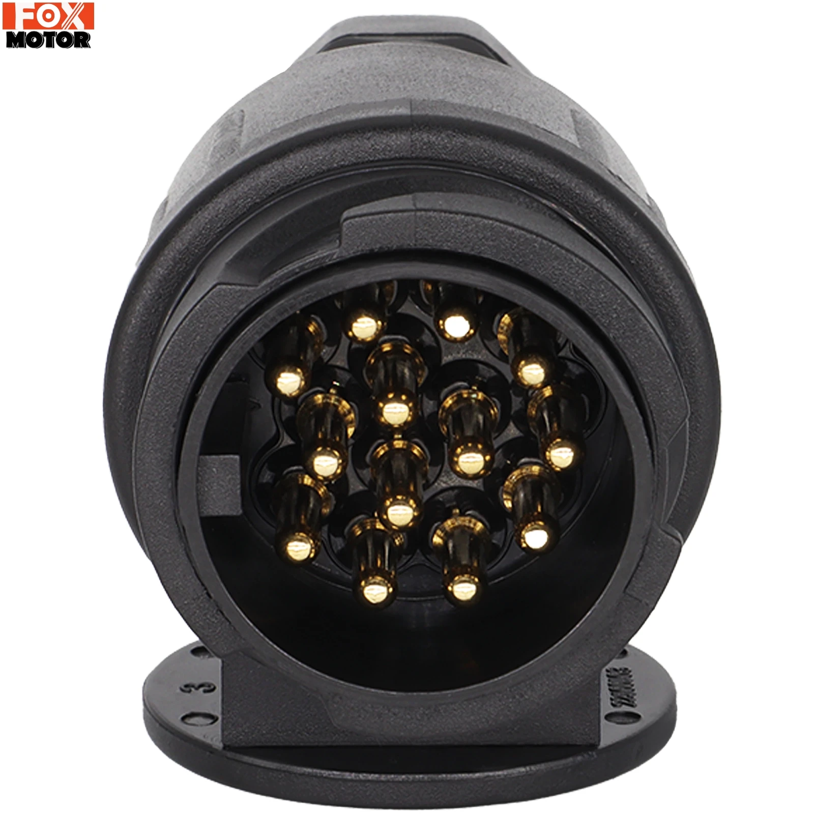 13Pin 12V Trailer Plug Towing Bar Socket 13 Pole Caravan Wiring Electrical Connector Caravans Socket Adapter Car Accessories