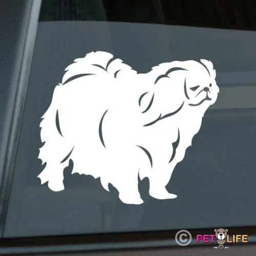 Pekingese стикер штамповочный станок из винила-Пек лев собака Окно Наклейка