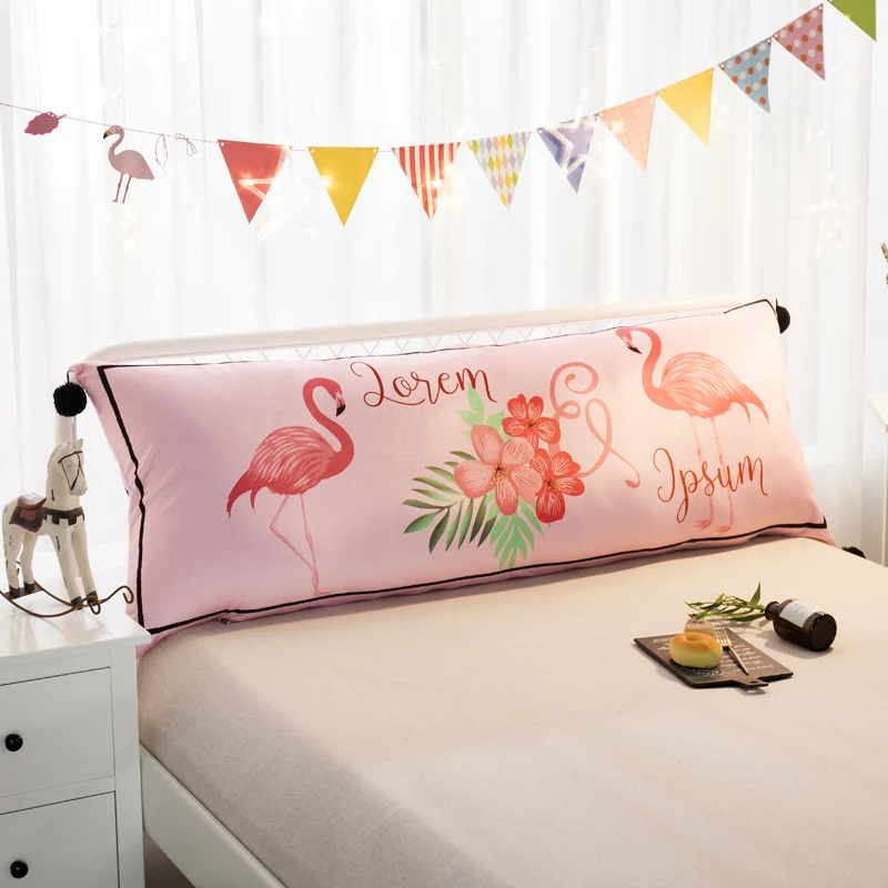Custom Made Cartoon Bedside Cute Girl Cushion Flannel Children Back-to-back Crystal VELVET SOFA Tatami Bed Pillow - Цвет: Z18