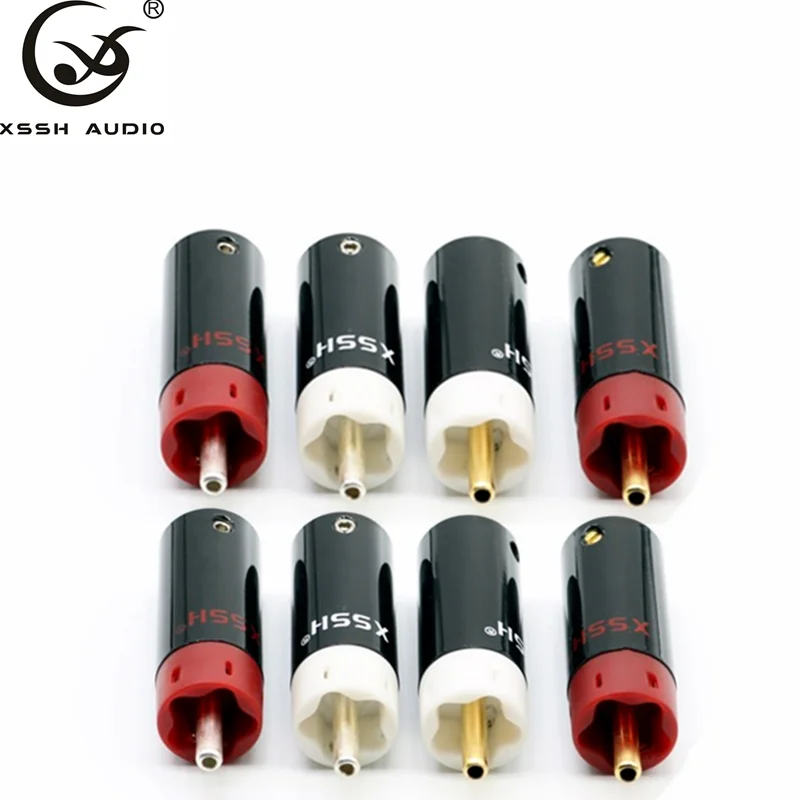 8 шт. высококачественные Hi-Fi Аудиоразъемы XSSH с позолоченным или посеребренным