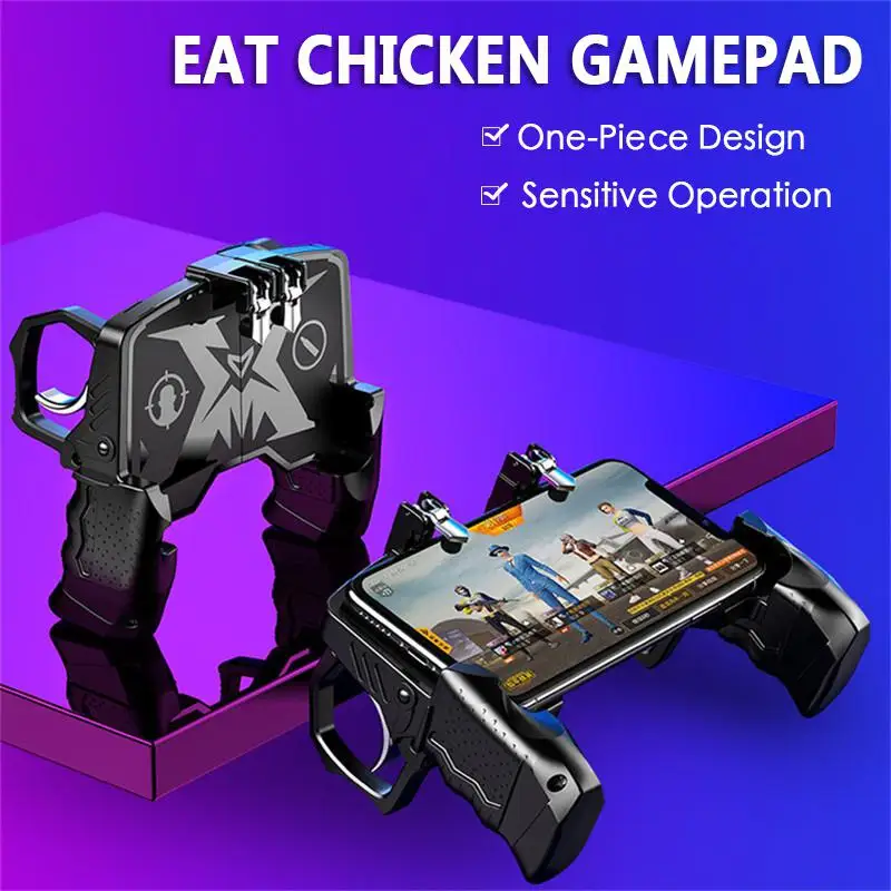 K21 PUBG Mobile Gamepad Joystick Metalen L1 R1 Trigger Game Shooter Controller for iPhone Android p