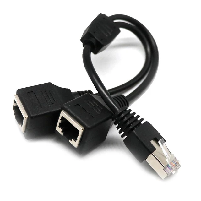 Répartiteur Ethernet Rj45 Mâle À Femelle, Adaptateur Internet 2 En 1,  Séparateur De Câble - Ordinateur Câbles & Connecteurs - AliExpress