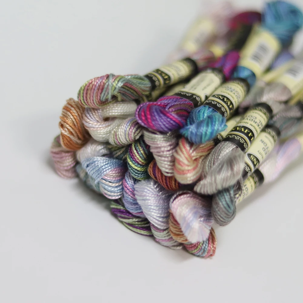 Новинка разные цвета размер 5 хлопковая вышивка с жемчугом нить для вышивки