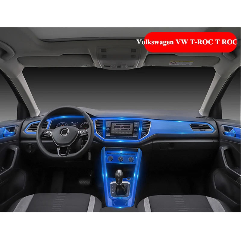 Для Volkswagen VW T ROC 2018 2019 2020 ТПУ приборной панели экрана навигация прозрачная