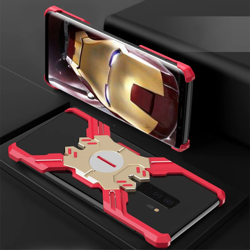 Герой Marvel элементы Алюминиевый металлический бампер чехол для samsung Galaxy S9/S9 Plus ультра тонкий жесткий защитный бампер для телефона