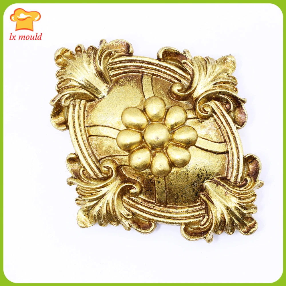 

LXYY MOULD new retro scented candle soap mold fondant decoration cake mold brooch silicone mold