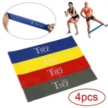 

4 PCS Yoga Rubber Resistance Bands Natural Latex Sport Training Fitness Elastic Bands Gym Expander Training Power Band