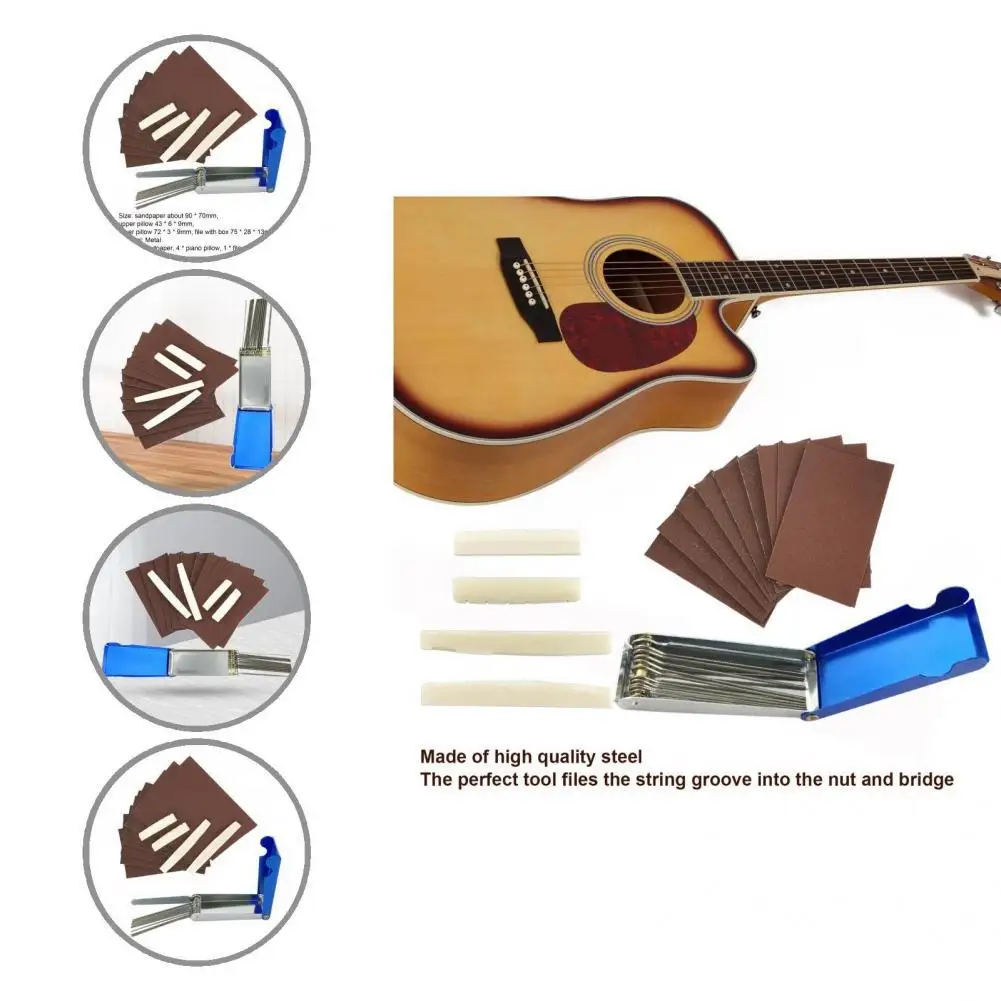 1 Set Versatile Guitar Sandpaper Set Delicate Workmanship Comfortable