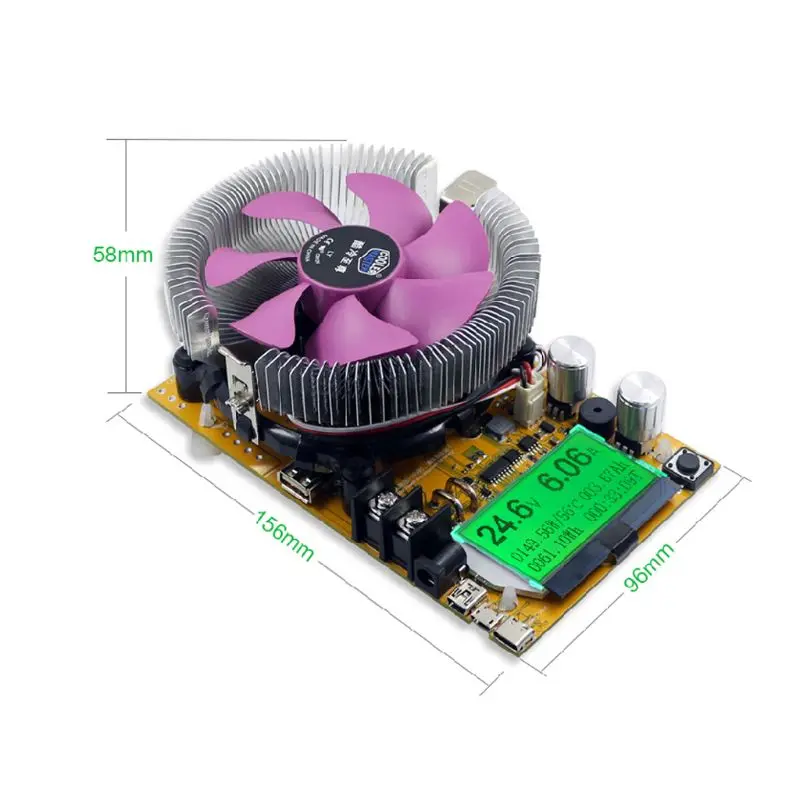  Electronic Load Tester 150W 200V 20A USB Adjustable Testing Module Power Meter 831F