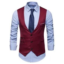 Gilet de costume pour hommes, coupe cintrée, sans manches, formel, Business, décontracté, à la mode, 2021 