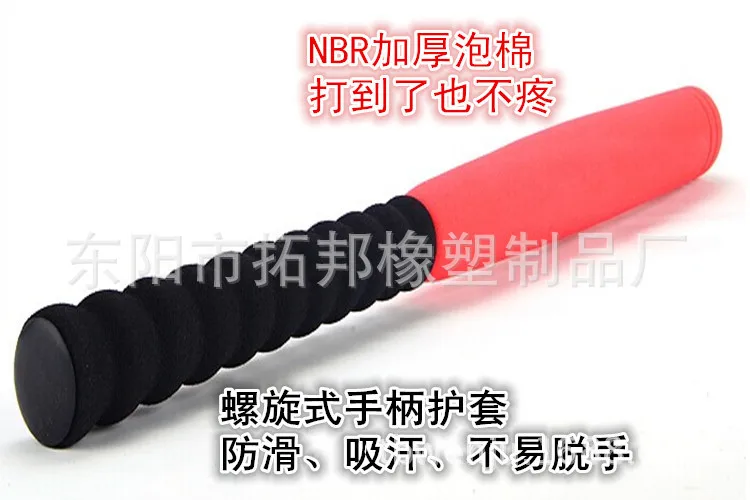 Горячая Распродажа детская игрушка бейсбольная пена крышка NBR антиколлизия ракетка для бадминтона пена палка бейсбольный набор настраиваемый