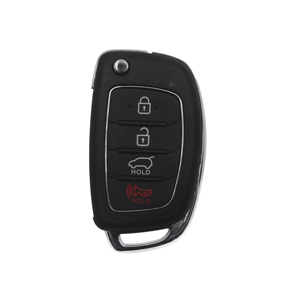 XHORSE XNHY03EN Wireless Universal Remote Key For Hyundai Style Flip 4 Buttons Remotes for VVDI Key Tool One Piece (2)