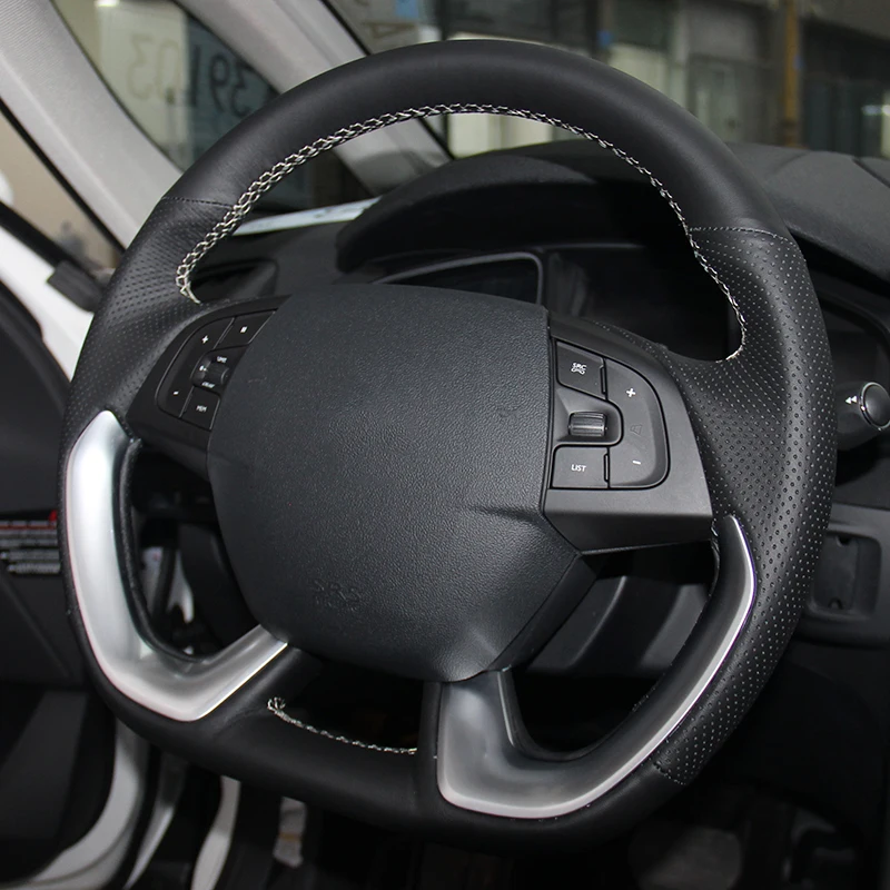 Автомобильный Стайлинг DIY оплетка на рулевое колесо чехол для Citroen DS5 DS 5 DS4S 4S