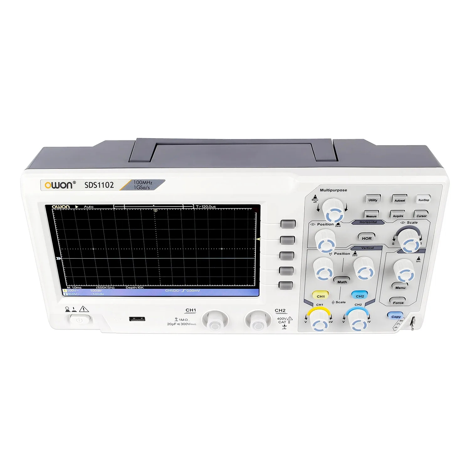 Осциллограф 2-канальный цифровой осциллографы 100 МГц полоса пропускания 1GS/s высокая точность осциллограф SDS1102