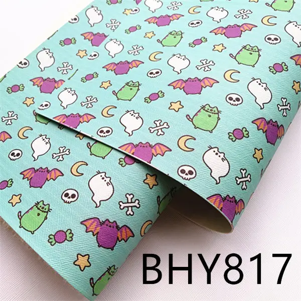 20*33 см, наряды для Хэллоуина, A4 с рисунками героев мультфильма Синтетическая кожаная ткань для DIY аксессуары BHY788 - Цвет: BHY817