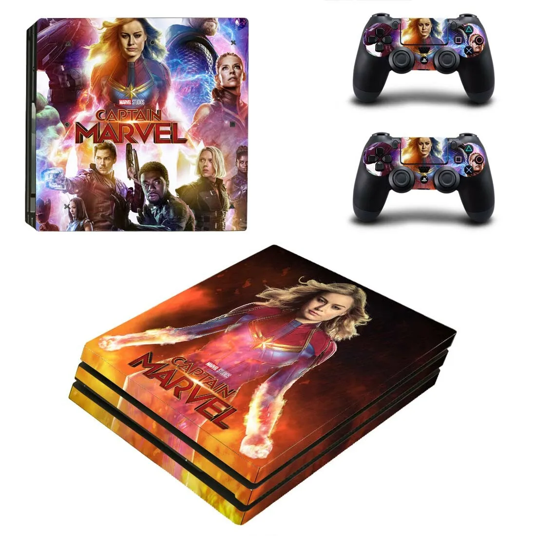 PS4 Pro Марвел Капитан стикер s PS 4 Play станция 4 Pro Кожа Стикеры для playstation 4 Pro консоль и контроллер