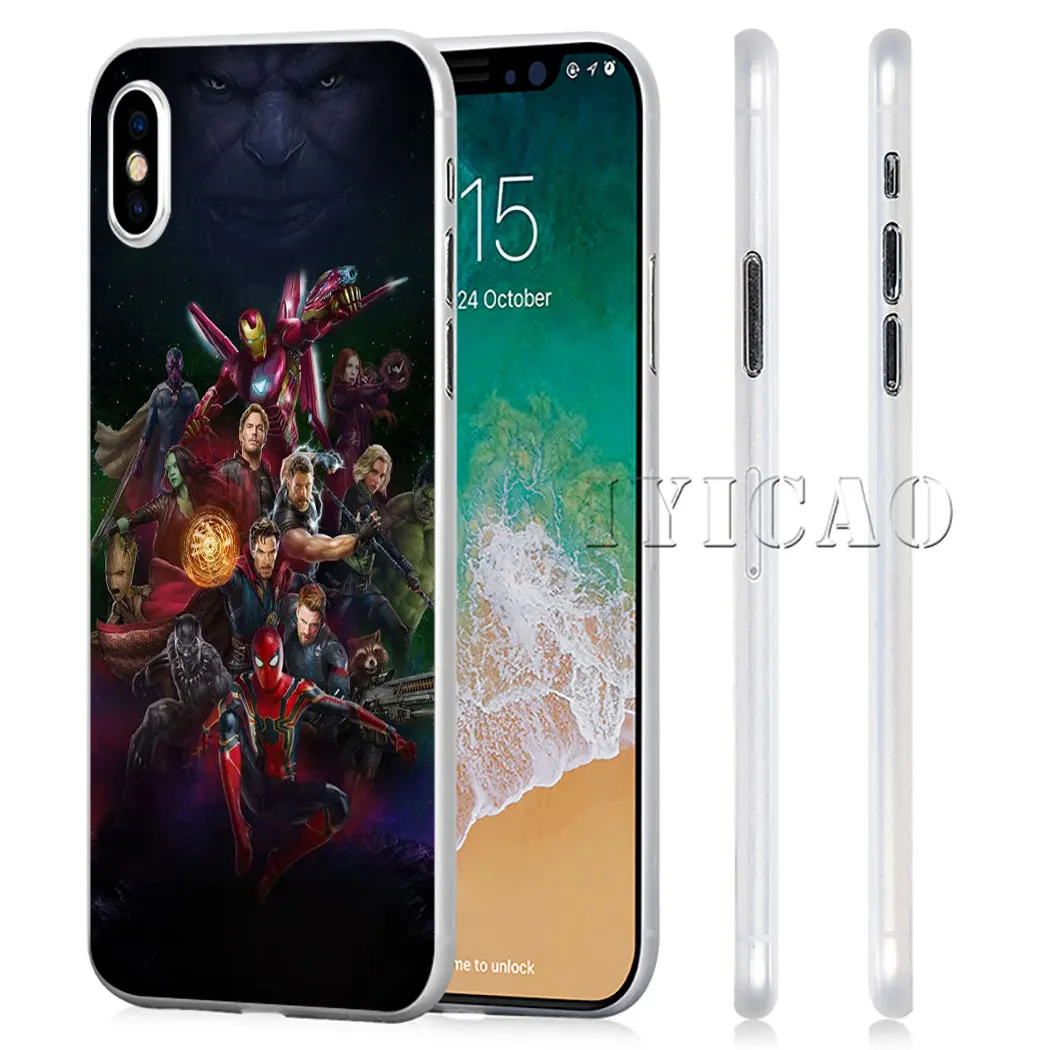 Жесткий чехол с Мстителями, для iPhone 4 4S 5 5S Se 6 7 7plus 8 8Plus X XS MAX XR 6s Plus 11 pro max