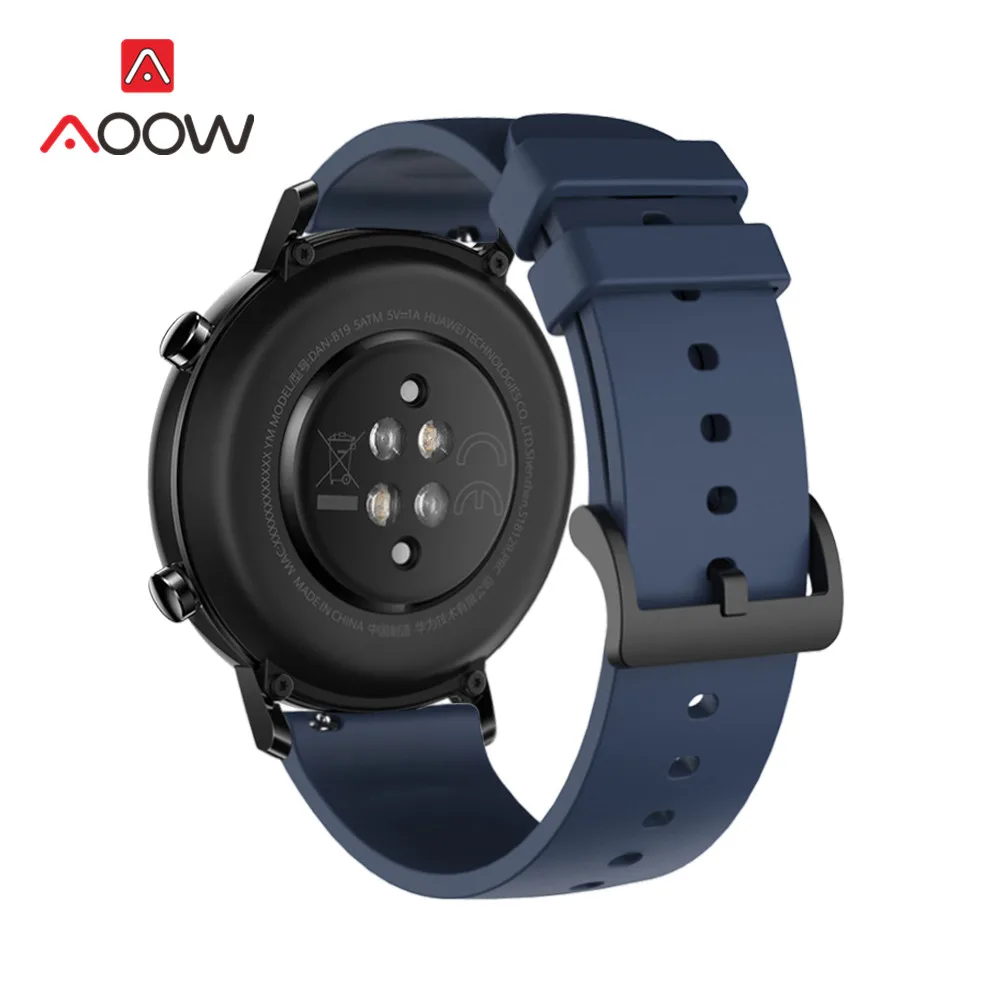 Navy blue Мягкий спортивный силиконовый ремешок 20 мм для huawei Watch GT 2 samsung Galaxy Watch Active S2 Garmin быстросъемный браслет ремешок для часов - Цвет ремешка: Navy blue
