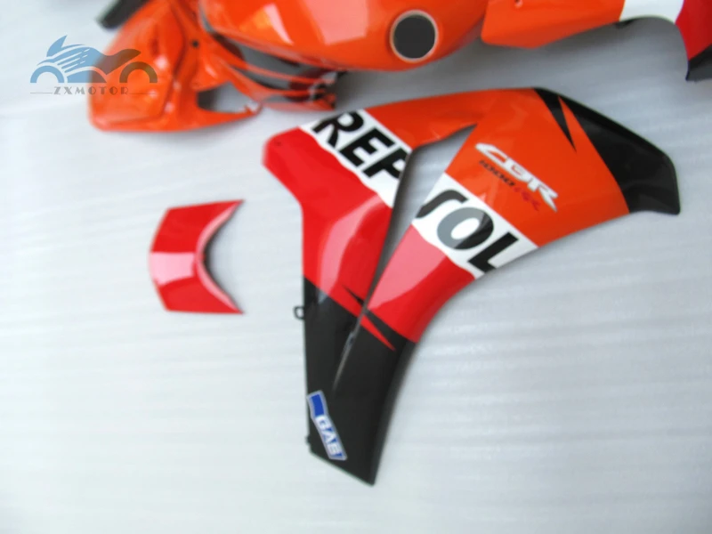Изготовленный на заказ комплект обтекателя впрыска, пригодный для Honda CBR1000RR 2008-2011 CBR 1000RR 08-11 ABS пластиковый спортивный обтекатель комплекты деталей KQ13