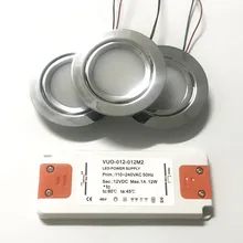 3W из нержавеющей стали 14 мм Мини светодиодный прожектор+ AC 110V 220V 240V Тонкий драйвер адаптер CE потолочный светильник