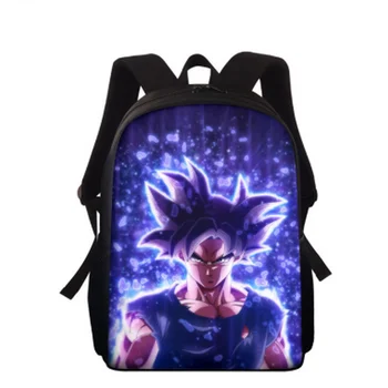 

Dragon Ball Z Pattern Boys Book Bags Teenager Student Schoolbag Classic Anime Saiyan Vegeta Book Bags for Kids