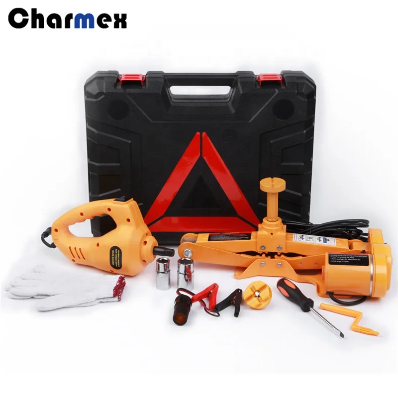 Charmex Automatic Car Jack Electric Wrenches Impact Wrench Set Horizontal Scissor Hydraulic 3 Ton |