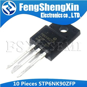 

10pcs STP6NK90ZFP TO-220F STP6NK90Z TO-220 P6NK90ZFP STP6NK90 P6NK90 P6NK90Z 6NK90 TO220F N-Channel MOSFET Transistor