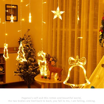 

Waterproof Copper Core Home Christmas Decor Fairy Lamp Hanging LED String Light Extra Long Window Curtain Bedroom Patio Party