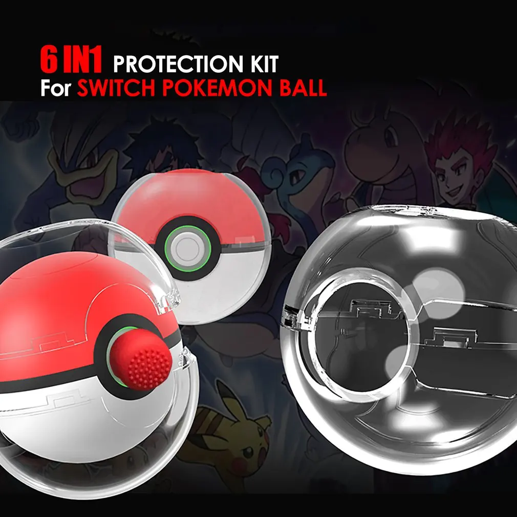 KJH 6 в 1 пластиковый чехол для shand Switch Poke ball Plus NS Poke Bao Dream ручка защитный чехол Аксессуары