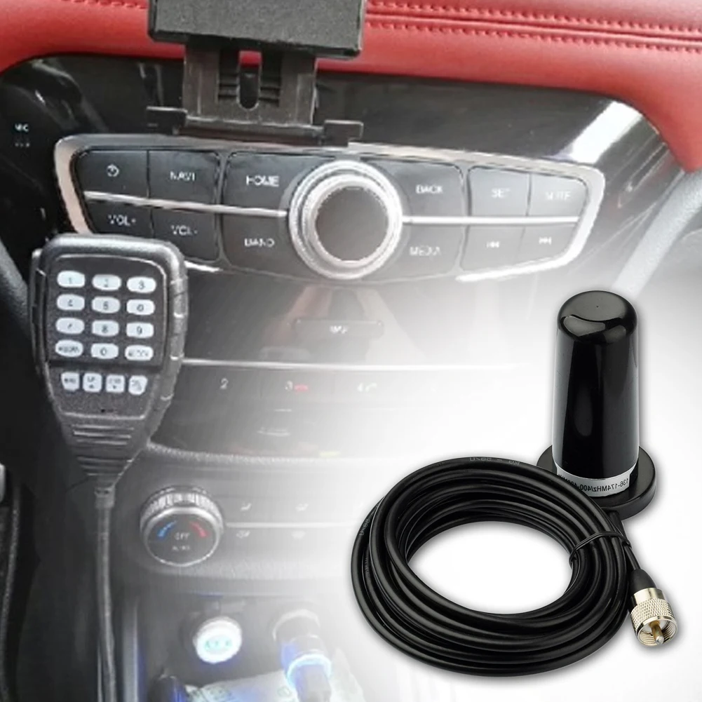 Vhf Uhf 136-174Mhz 400-470Mhz Автомобильная антенна для грузовика универсальная лодка всенаправленная Магнитная база аксессуары портативная рация прочная