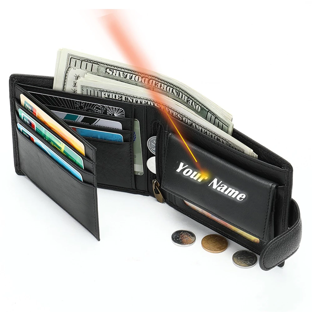 Кошелек WESTAL мужской из натуральной кожи короткий бумажник на защелке клатч с