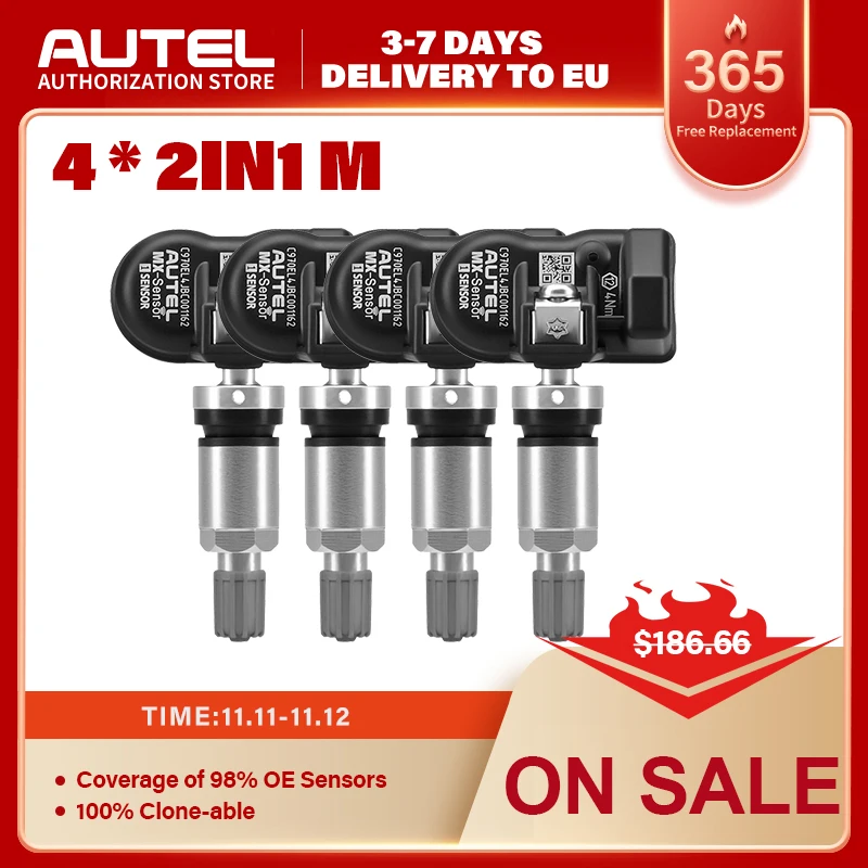 Autel MX-Sensor s 433 MHz 315 датчик программиста TPMS PAD TS401 TS601 двойные частоты 2 в 1 сенсор