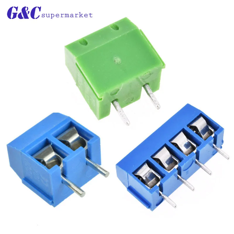 KF301- 2 P 4 винт 5 08 мм Клеммная колодка Pin pcb коннектор diy Электроника | Электронные