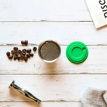 

Stainless Steel Reusable Coffee Capsule Filter Dripper Tamper Compatible with Dolce Gusto Coffee Machine Accessories