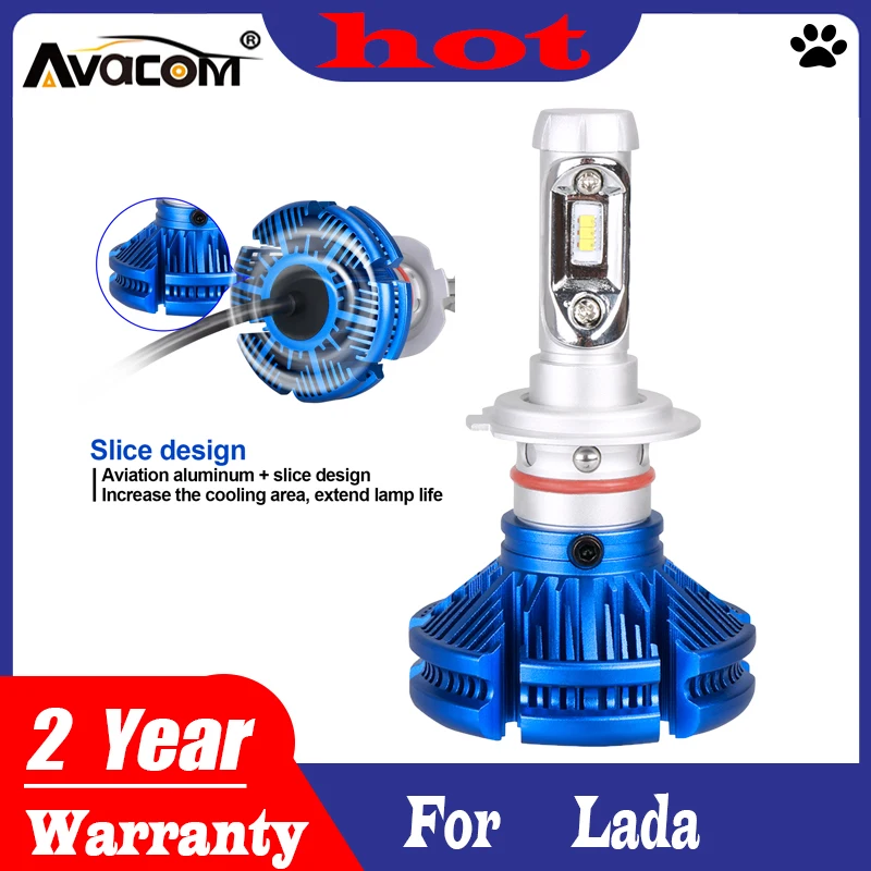 

LED Car Headlight Bulb H4 H7 H11 H1 H3 9005/HB3 9006/HB4 12V 24V ZES Chip LED Auto Lamp For Lada Niva GRANTA KALINA VESTA PRIORA