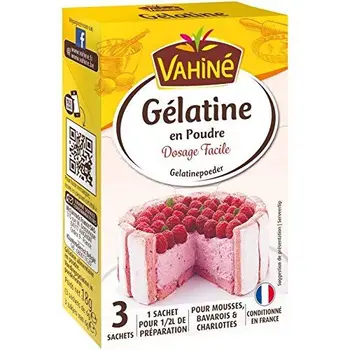 

Vahiné gélatine en poudre 3x18g - Prix Unitaire - Livraison Gratuit En France métropolitaine sous 3 Jours Ouverts