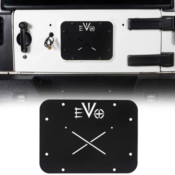 

Spare Tire Delete Plate, EVO Tailgate Vent-Plate Cover for 2007-2017 Jeep Wrangler JK & Unlimited