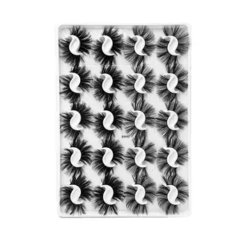 

20 Pairs 3D Mink Lashes Natural False Eyelashes Dramatic Makeup Volume Extension Eyelash Silk Eyelashes Lashes Fake