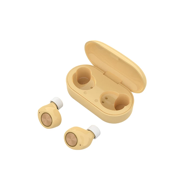 Tw60 macarone Bluetooth гарнитура 5,0 беспроводной сенсорный наушник Спортивная гарнитура HD два уха вызова handsfree с hifi шумоподавлением - Цвет: TW60-yellow