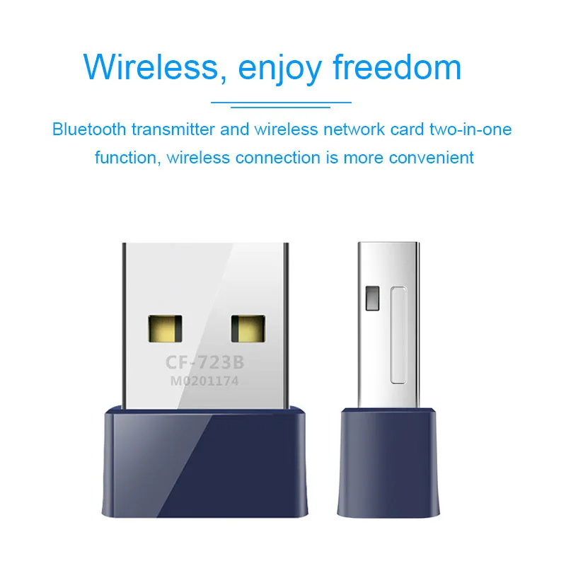 Basix мини USB 2,0 беспроводной Wifi адаптер 150 Мбит приемник Dongle сетевой LAN Карта ПК Bluetooth 4,0 получить и передавать CF-723B