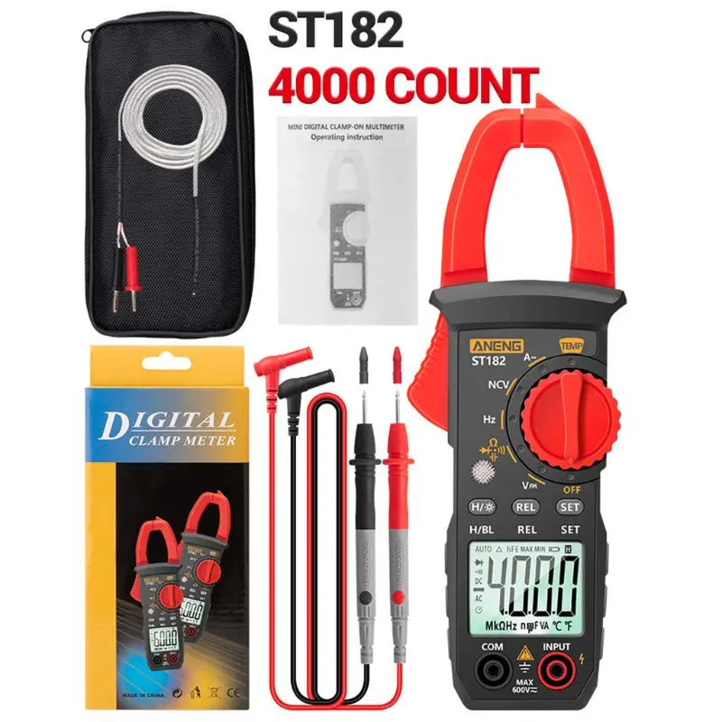 

Digital Clamp Meter AC Current Multimeter DC/AC Voltage Hz Capacitance NCV Ohm