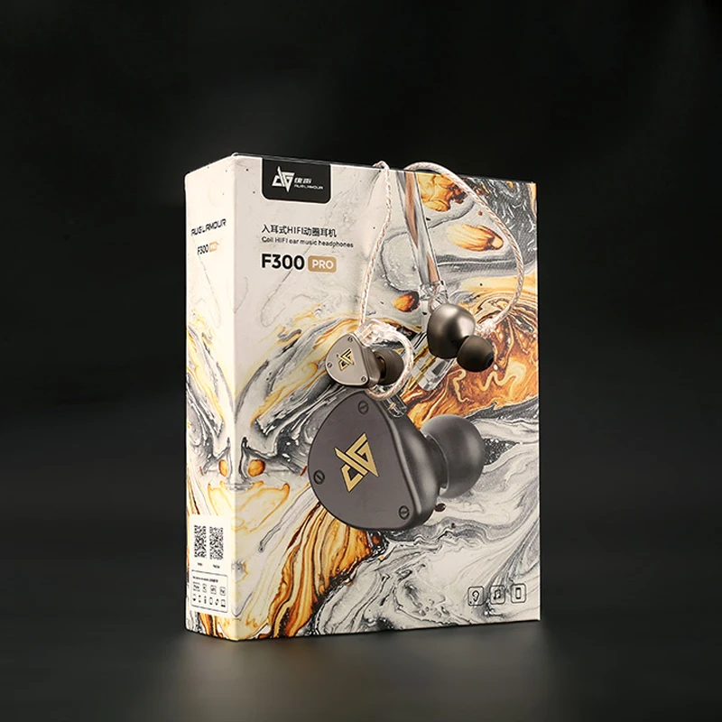 AUGLAMOUR F300 PRO динамическими наушниками 0,78 мм 2 PIN наушники-вкладыши наушники со съемным кабелем