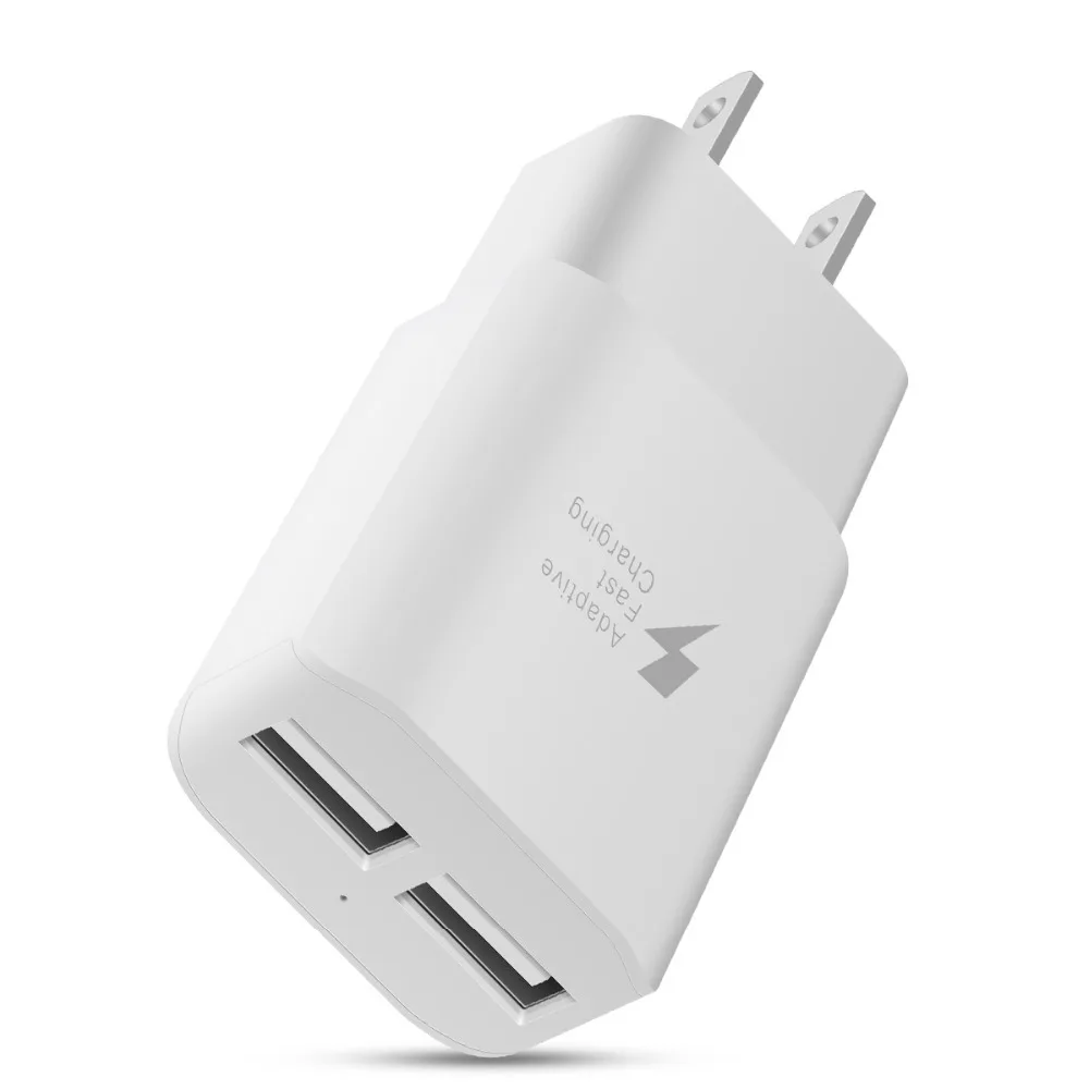 KOOYUTA QC 3,0 адаптер зарядного устройства с двойным USB EU/US Вилка Путешествия стены Быстрая зарядка зарядное устройство для iPhone X samsung S8 мобильного телефона зарядное устройство