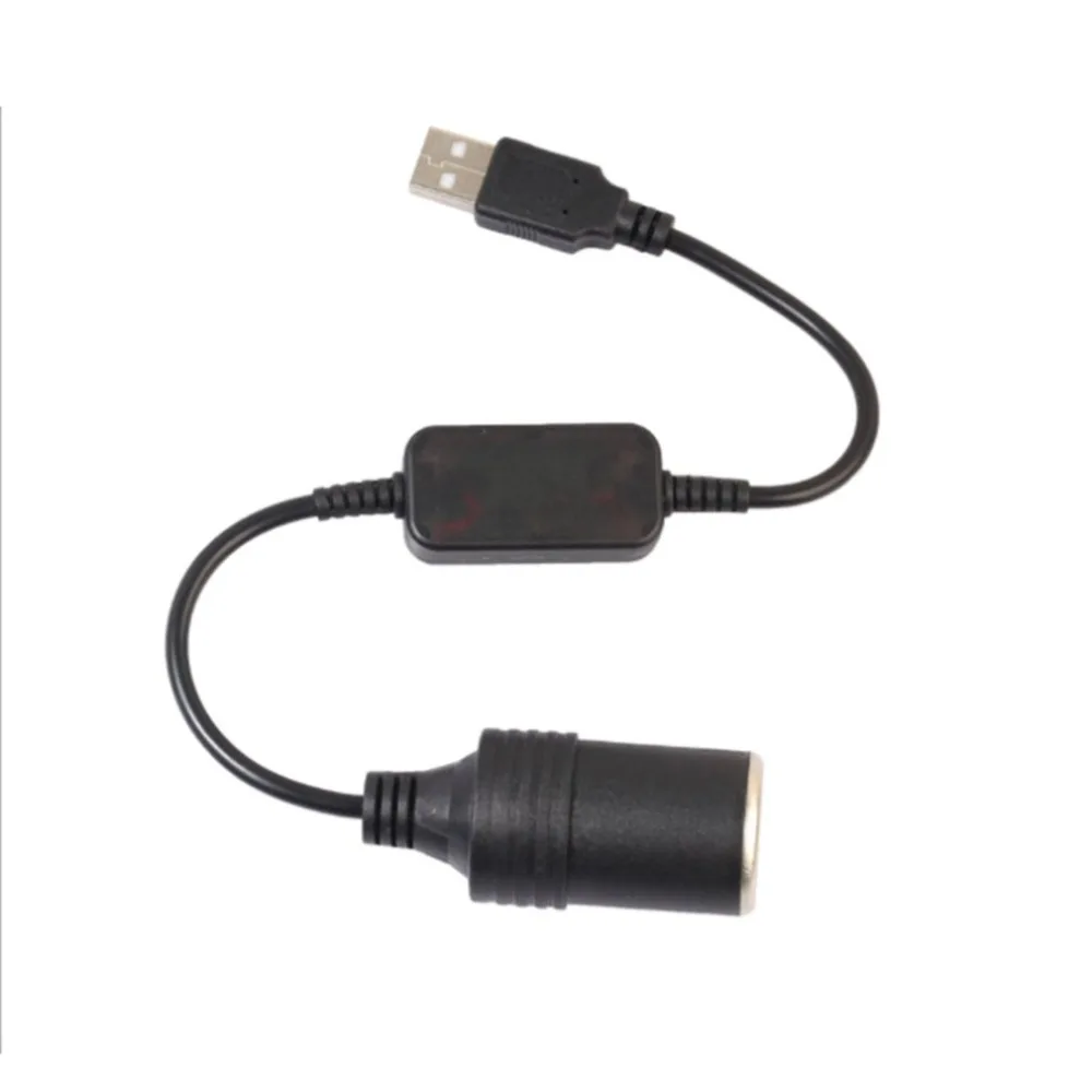 Usb 5 В до 12 В LED дальнего света Регистраторы Питание электронный собачий прикуриватель Usb к прикуривателю материнской