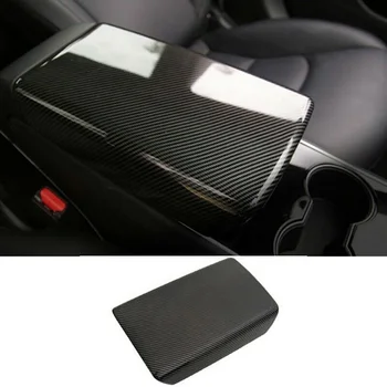 

Carbon fiber pattern Armrest Cover Trim Storage Center Interior Accessory