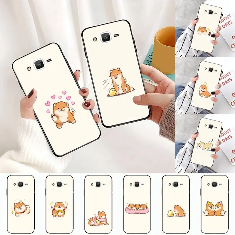 Цветной чехол для телефона Samsung Galaxy J2 J4 J5 J6 J7 J8 2016 2017 2018 Prime Pro plus Neo duo с собакой