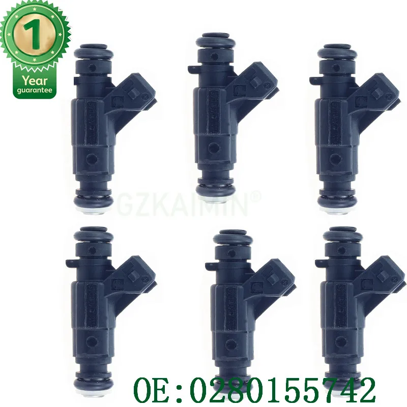 6 шт. форсунки для топливных форсунок 0280155742 A112780049 инжектора SL R129 W220 12633011102 |